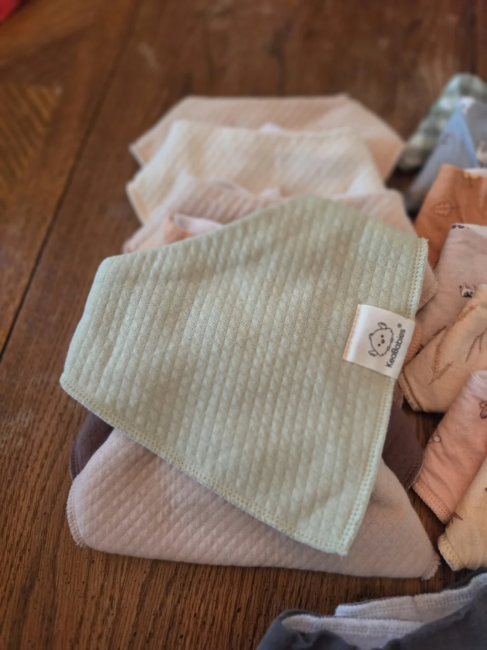 Set Of 18 Keababies Organic Baby Bandana Bibs for Drooling and Teething